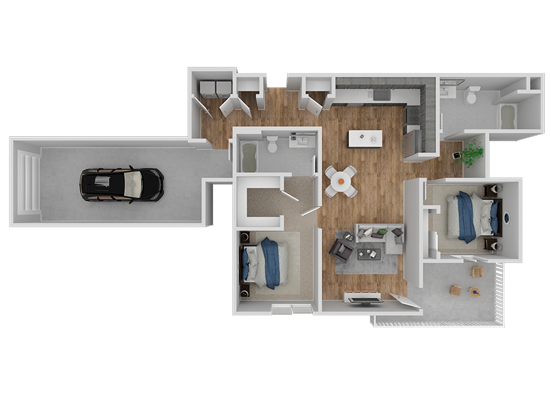 Hub Apartments | Folsom CA |Floorplan | 1103 B1